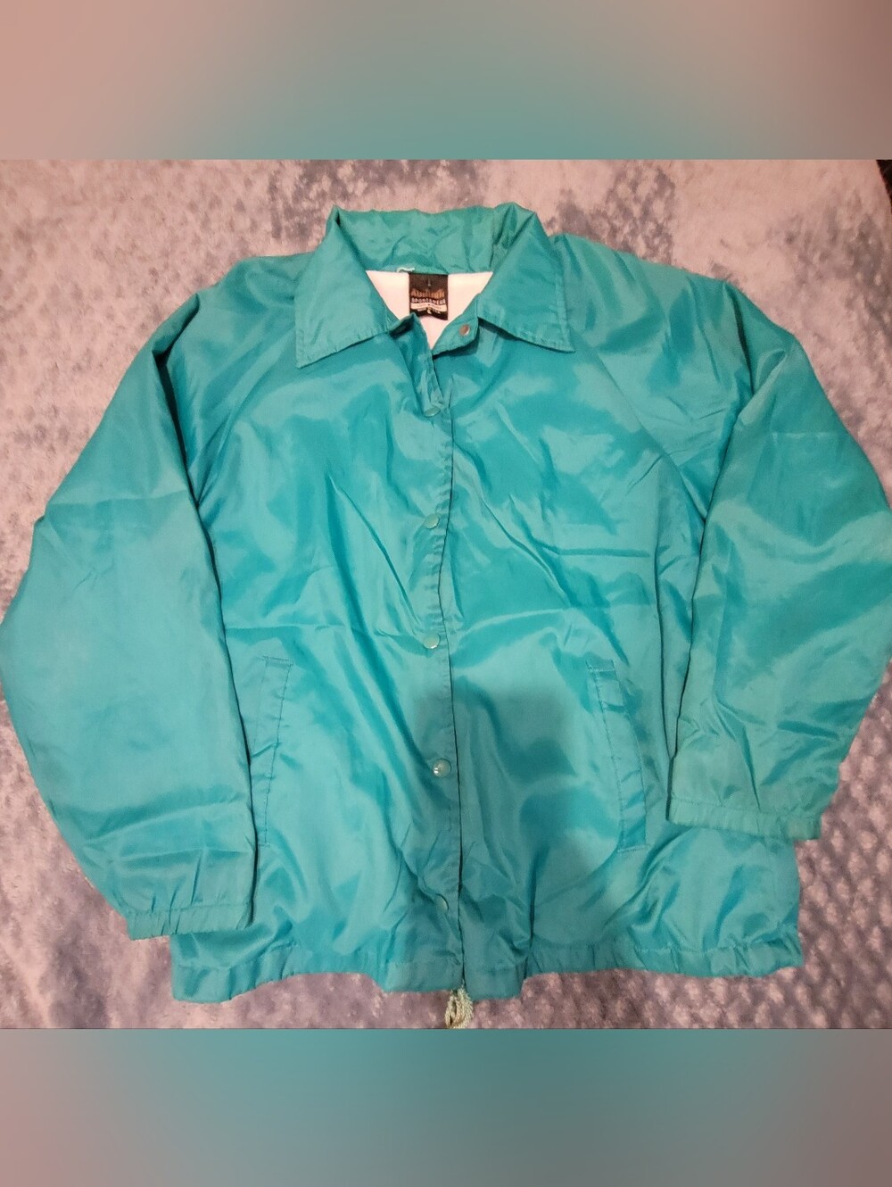 Vintage Auburn Sportswear Lady Auburn Snap-Front Nylon Windbreaker Sz Large